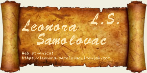Leonora Samolovac vizit kartica